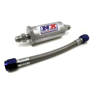 Nitrous Express 4AN PURE-FLO N20 FILTER & 7 STAINLESS HOSE (LIFETIME CLEANABLE)
