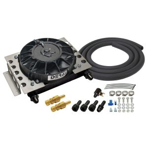 15 Row Atomic Cool Plate & Fin Remote Transmission Cooler Kit, -8AN