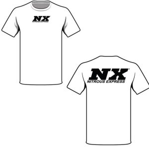 Nitrous Express LARGE WHITE T-SHIRT W/ BLACK NX