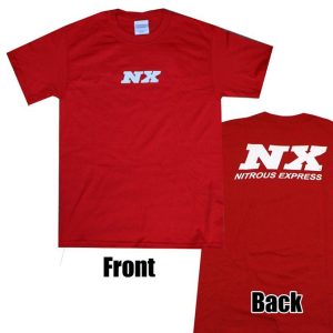 Nitrous Express SMALL RED T-SHIRT W/ WHITE NX