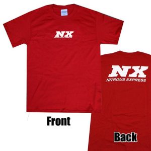 Nitrous Express LARGE RED T-SHIRT W/ WHITE NX