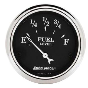 2-1/16 in. FUEL LEVEL, 0-30 O, OLD TYME BLACK