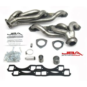 JBA Performance Exhaust 1830S-6 1 5/8" Header Shorty Stainless Steel GM 65-86 Truck 5.0/5.7L with Carburetor w/o A.I.R.