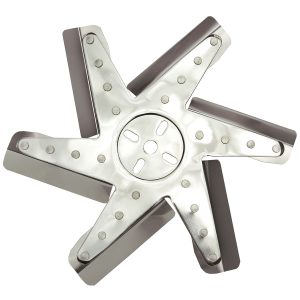 13" High Performance Stainless Steel Standard Rotation Flex Fan, Chrome Hub