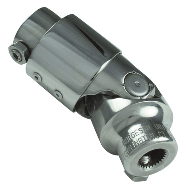 Borgeson - Vibration Reducer - P/N: 163409 - Polished stainless steel single universal joint and vibration reducer combination. Fits 3/4 in.-36 Spline X 9/16 in.-26 Spline.