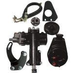 Borgeson - Steering Conversion Kit - P/N: 999007 - 1955-1957 Chevy complete power steering conversion kit. For cars with a SBC/LWP and a 3/4 in.-36 spline column.