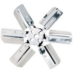 13" Heavy Duty Stainless Steel Standard Rotation Flex Fan, Chrome Hub