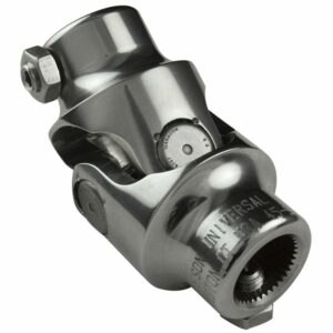 Borgeson - Steering U-Joint - P/N: 125240 - Polished stainless steel single steering universal joint. Fits 1 in. Double-D X 13/16 in.-36 Spline.