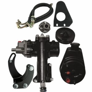 Borgeson - Steering Conversion Kit - P/N: 999012 - 1955-1957 Chevy complete power steering conversion kit. For cars with a BBC/SWP and a 1 in. Double-D column.