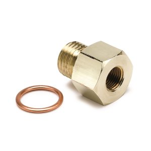 FITTING, ADAPTER, METRIC, M14X1.5 MALE TO 1/8 in. NPTF FEMALE, BRASS