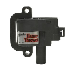 FLAME-THROWER COIL ON PLUG FOR GM LS1 & LS6 ENGINES. 30-VOLT WITH OPTIMIZED COIL DESIGN FOR IMPROVED SPARK ENERGY. DIRECT OEM COIL REPLACEMENT (AC-DELCO #D580 / GM #12558948. SINGLE COIL.