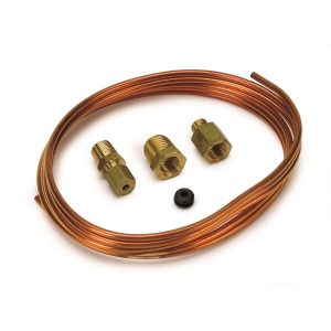 TUBING, COPPER, 1/8 in. , 6FT. LENGTH, INCL. 1/8 in. NPTF BRASS COMPRESSION FITTINGS