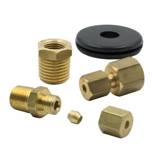FITTING KIT, 1/8 in. NPTF COMPRESSION TO 1/8 in. LINE, BRASS
