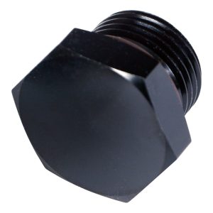 Aluminum Plug, -10AN (7/8-14) O-ring, Bright Anodized
