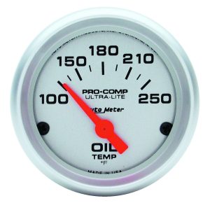 2-1/16 in. OIL TEMPERATURE, 100-250 Fahrenheit, ULTRA-LITE