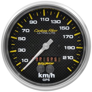5 in. GPS SPEEDOMETER, 0-225 KM/H, CARBON FIBER
