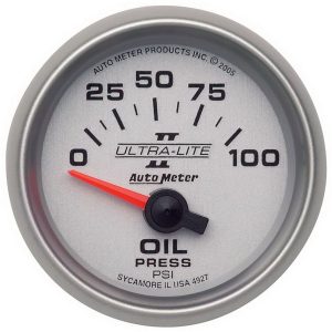 2-1/16 in. OIL PRESSURE, 0-100 PSI, ULTRA-LITE II
