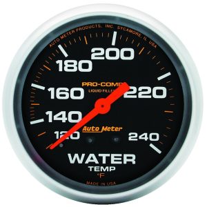 2-5/8 in. WATER TEMPERATURE, 120-240 Fahrenheit, LIQUID FILLED, PRO-COMP