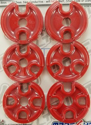 Made4You 55-190-13 7-8mm Spin N Snap Plug Wire Loom Kit, Red