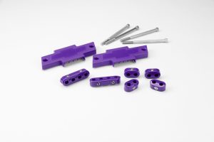 Made4You 60-730-20 7-8mm Bowtie Centerbolt Plug Wire Loom Kit, Purple