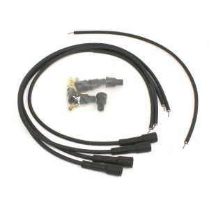 PerTronix 704180 Flame-Thrower Spark Plug Wires 4 cyl Universal 180 Degree Black