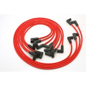 PerTronix 808419 Flame-Thrower Spark Plug Wires 8 cyl 8mm 74-82 Corvette HEI Custom Fit Red