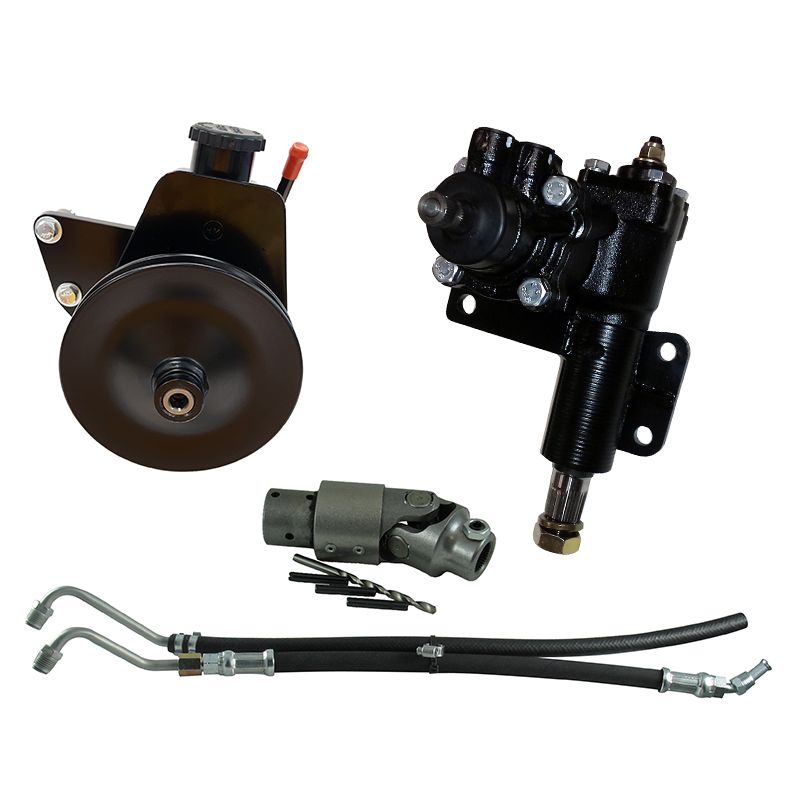Borgeson - Steering Conversion Kit - P/N: 999064 - 1965-1979 Mopar complete power steering conversion kit. Fits 62-72 Mopars with 1-1/4in. Pitman shaft and 318/340/360. Includes all necessary components for conversion.