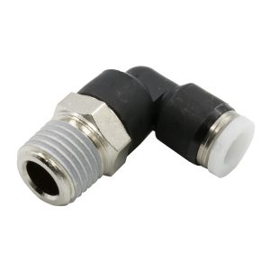 1/4in OD QUICK DISCONNECT TO 1/4in NPT THREAD, NICKEL PLATED BRASS