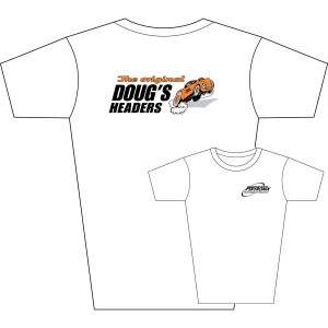 Doug's Headers TS101 Tee Shirt White Medium