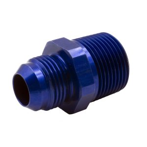 ADAPTER, 12 AN TO 1 in. NPT, BLUE ALUMINUM