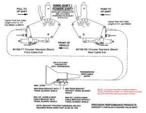Kwik-Shift I 476B Torqueflite Air Shifter Drawing