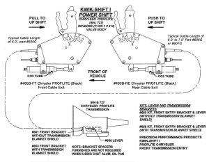 Kwik-Shift I 485 Chrysler Proflite Air Shifter drawing