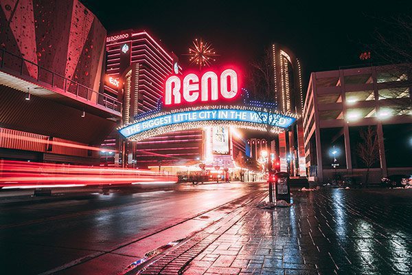 Reno, Nevada Downtown Motion and Lights
